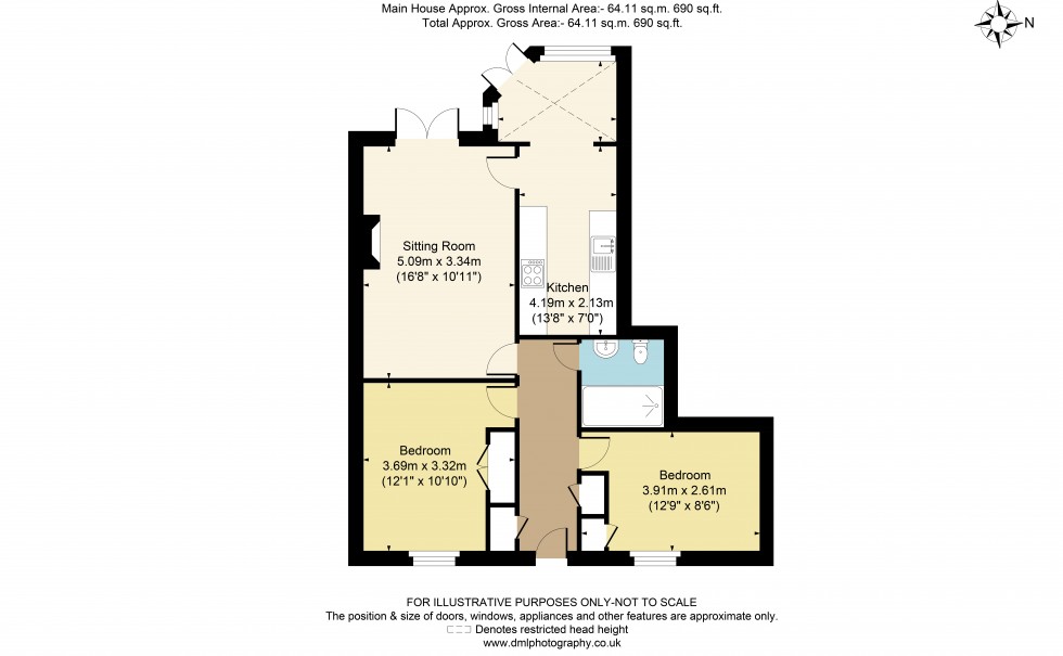 Floorplan for Hospital Road, Moreton-In-Marsh, GL56