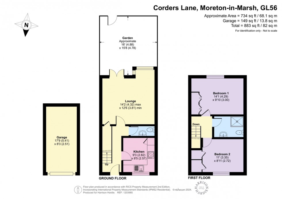 Floorplan for Corders Lane, Moreton-in-Marsh