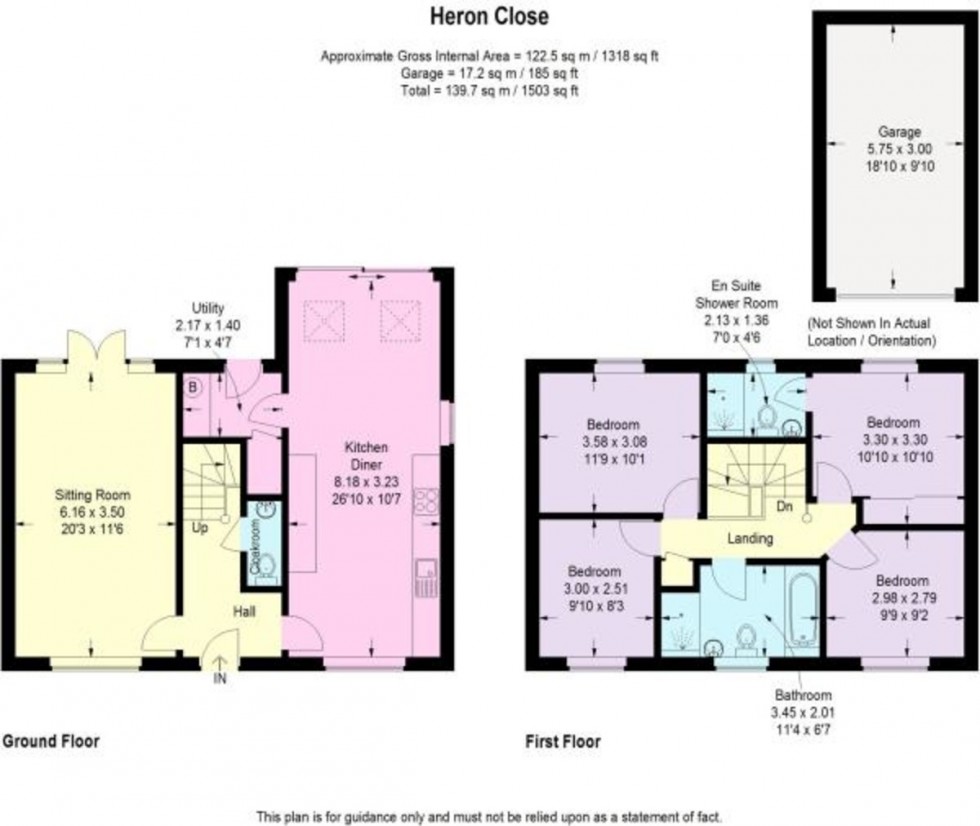 Floorplan for Heron Close, Bourton-on-the-Water, Cheltenham