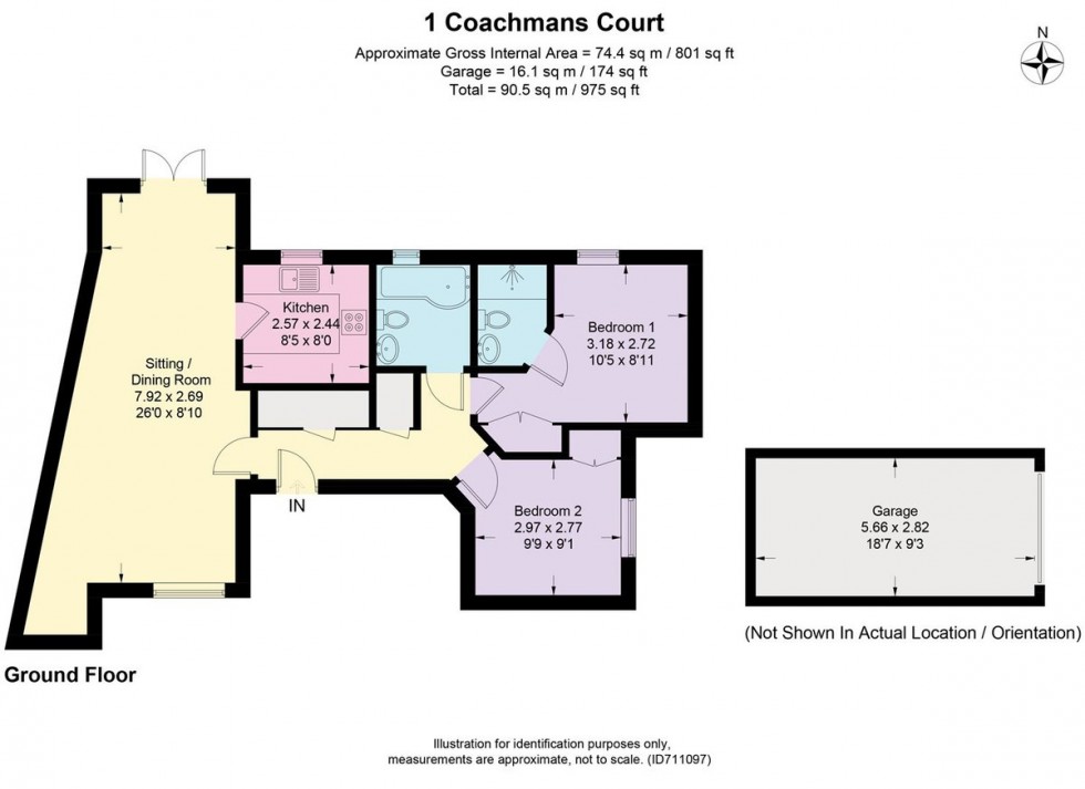 Floorplan for Coachmans Court, Station Road, Moreton-in-Marsh