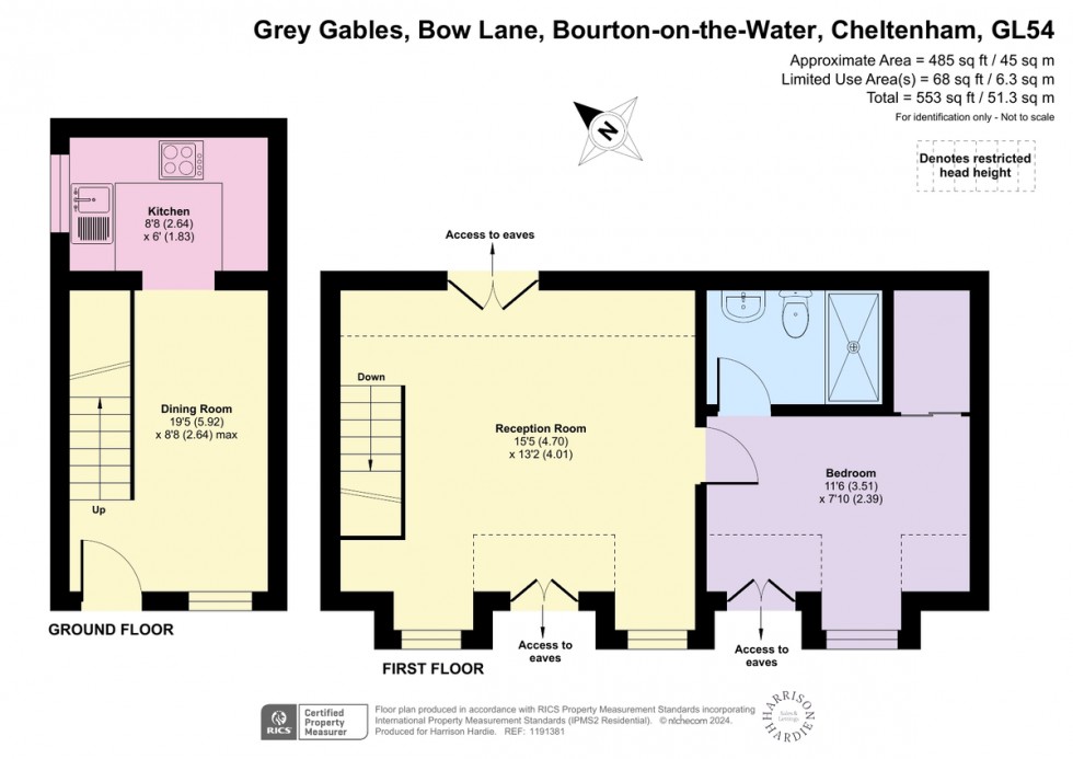 Floorplan for Bow Lane, Bourton on the Water