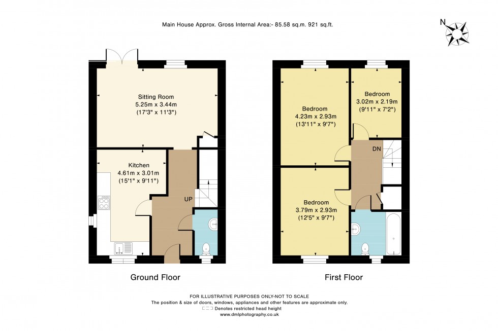 Floorplan for Whitley Way, Moreton-In-Marsh, GL56