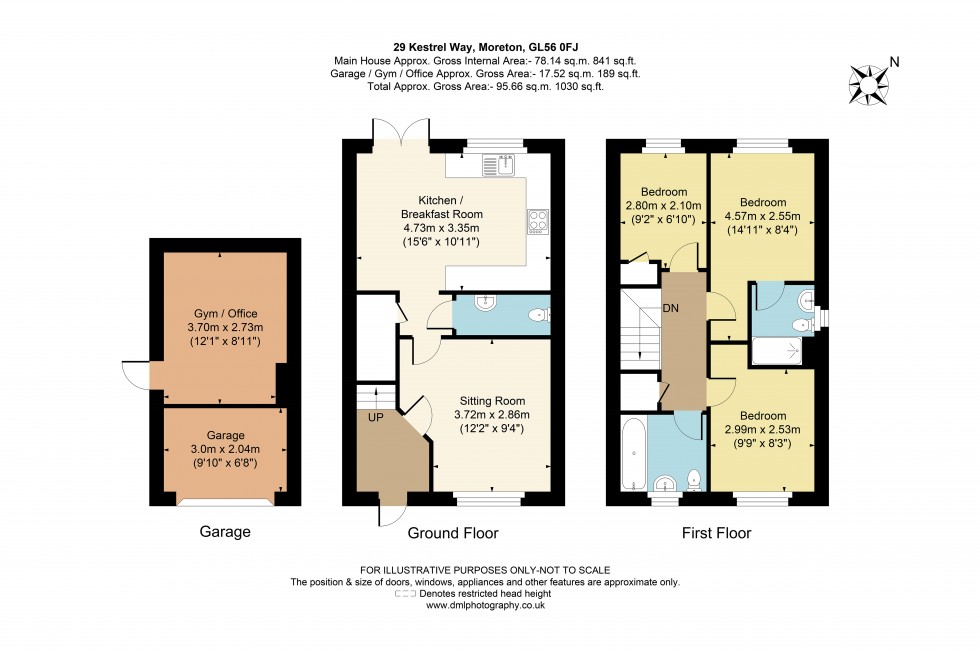 Floorplan for Kestrel Way, Moreton-In-Marsh, GL56