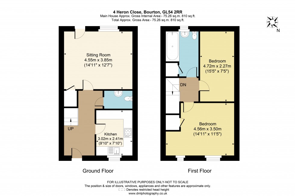 Floorplan for Heron Close, Bourton-On-The-Water, GL54