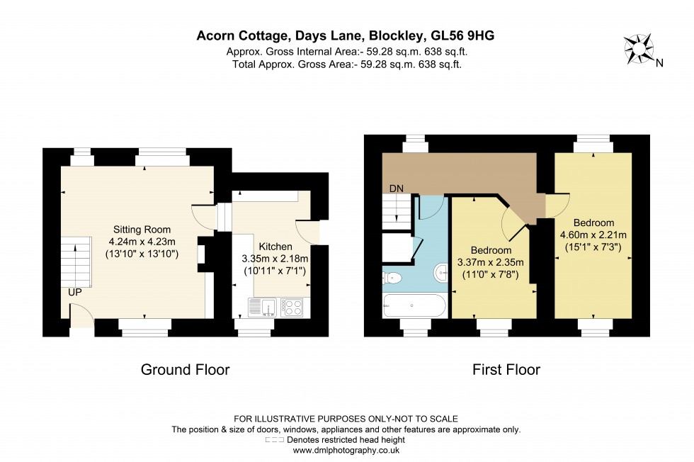 Floorplan for Days Lane, Blockley, GL56