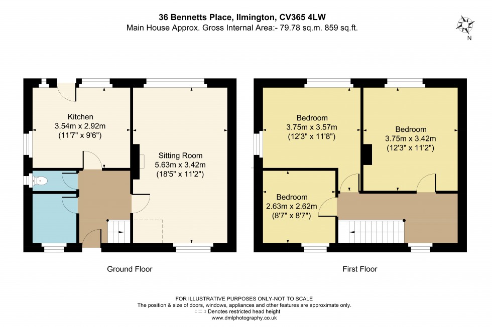 Floorplan for Bennett Place, Ilmington, CV36