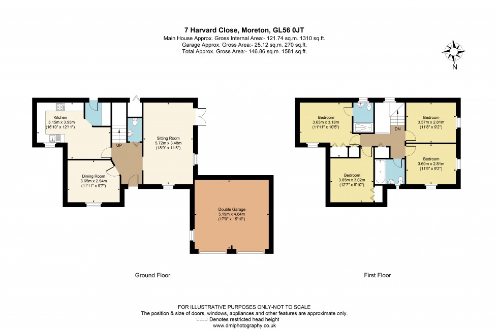 Floorplan for Harvard Close, Moreton-In-Marsh, GL56