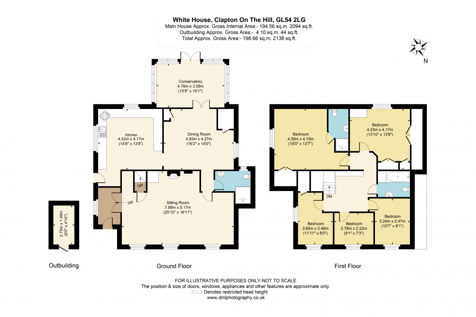 Floorplan for Clapton-On-The-Hill, Cheltenham, GL54