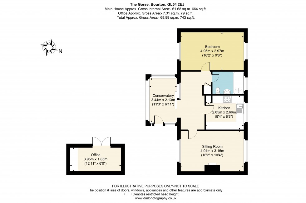 Floorplan for 1 The Gorse, Bourton-On-The-Water, GL54