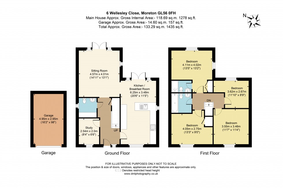 Floorplan for Wellesley Close, Moreton-In-Marsh, GL56