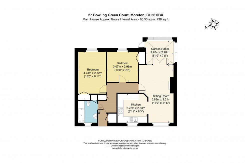 Floorplan for Hospital Road, Moreton-In-Marsh, GL56