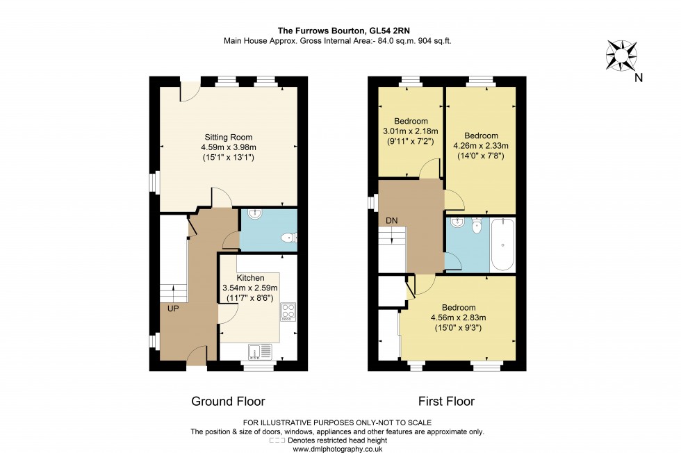 Floorplan for The Furrows, Bourton-On-The-Water, GL54